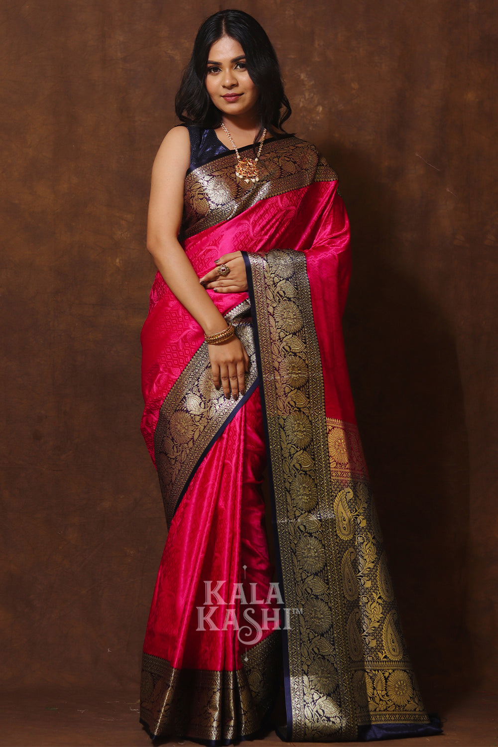 Red Hand Woven Banarasi Silk Saree