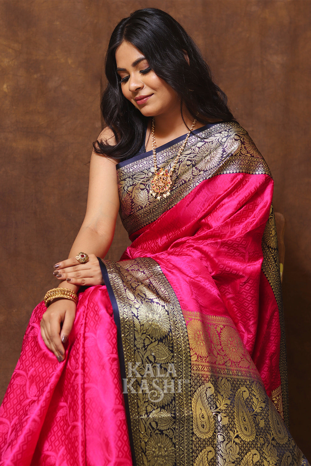 Red Hand Woven Banarasi Silk Saree