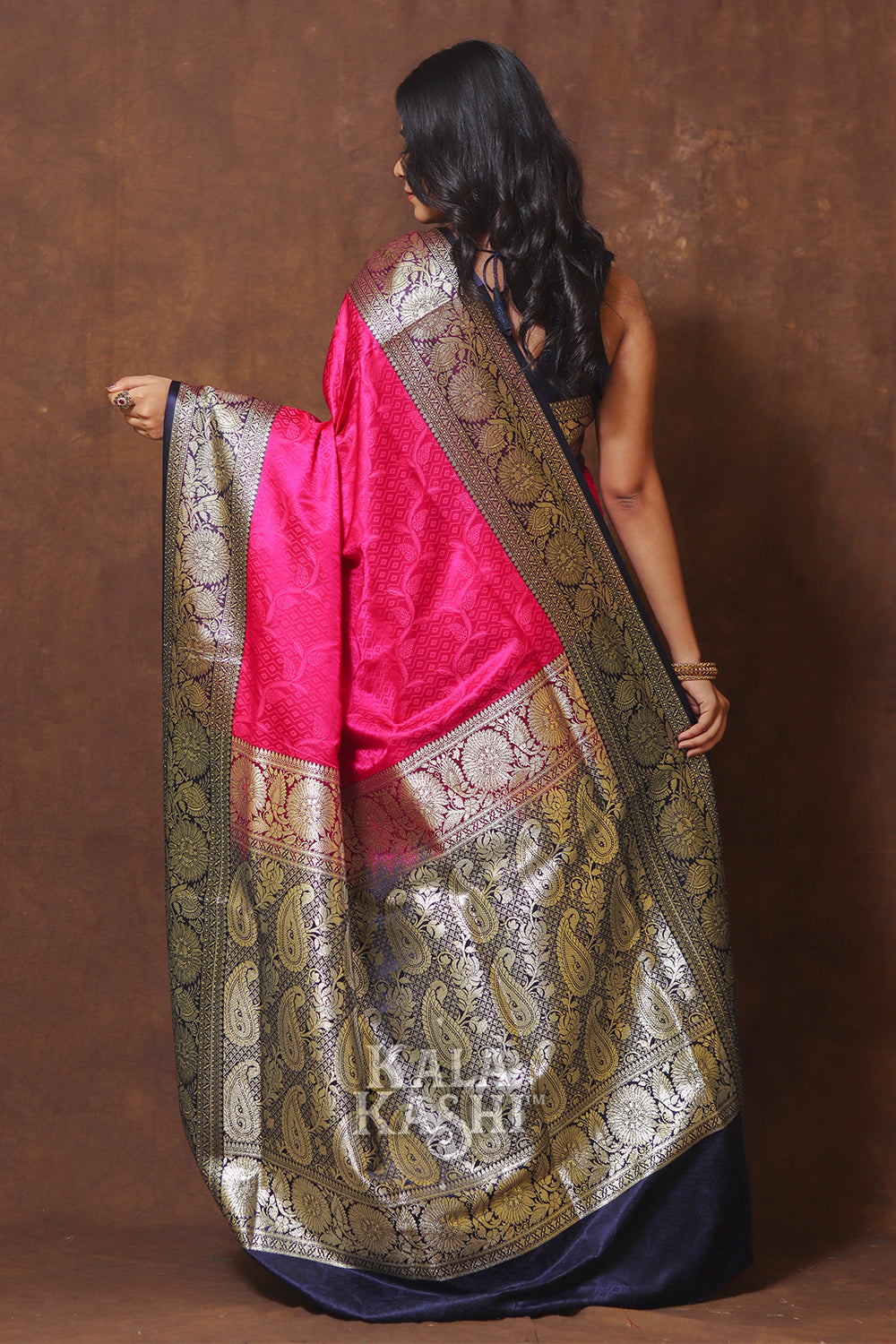 Red Hand Woven Banarasi Silk Saree