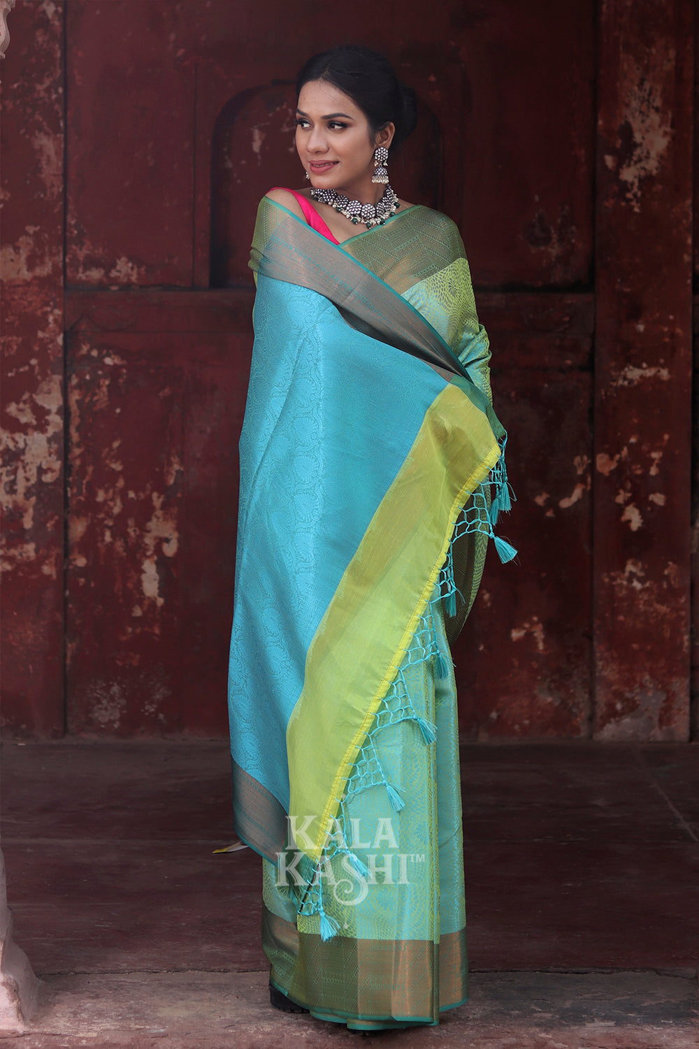 Pale Green Hand Woven Kanjivaram Silk Saree