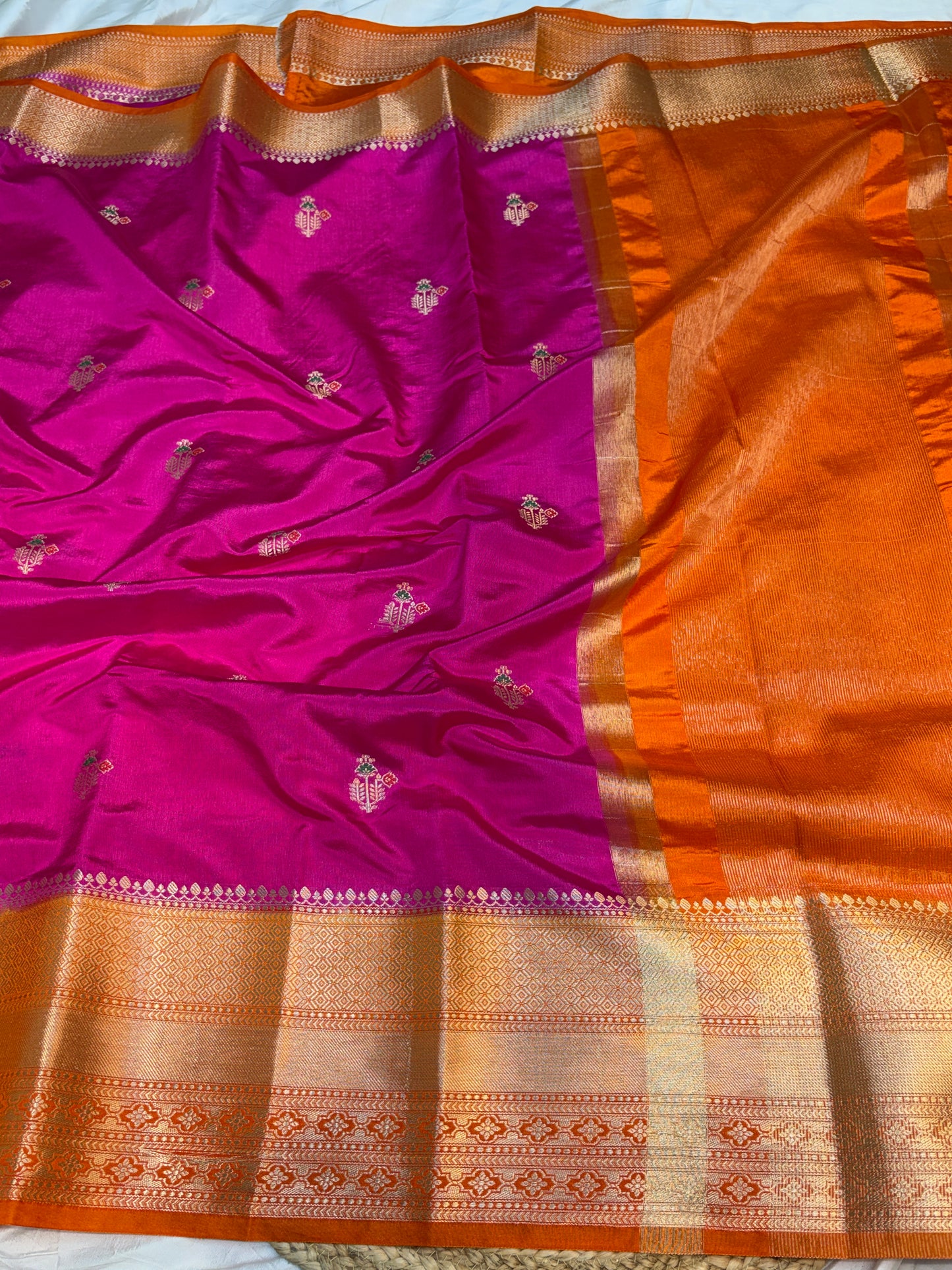 Raw Mango Silk Saree