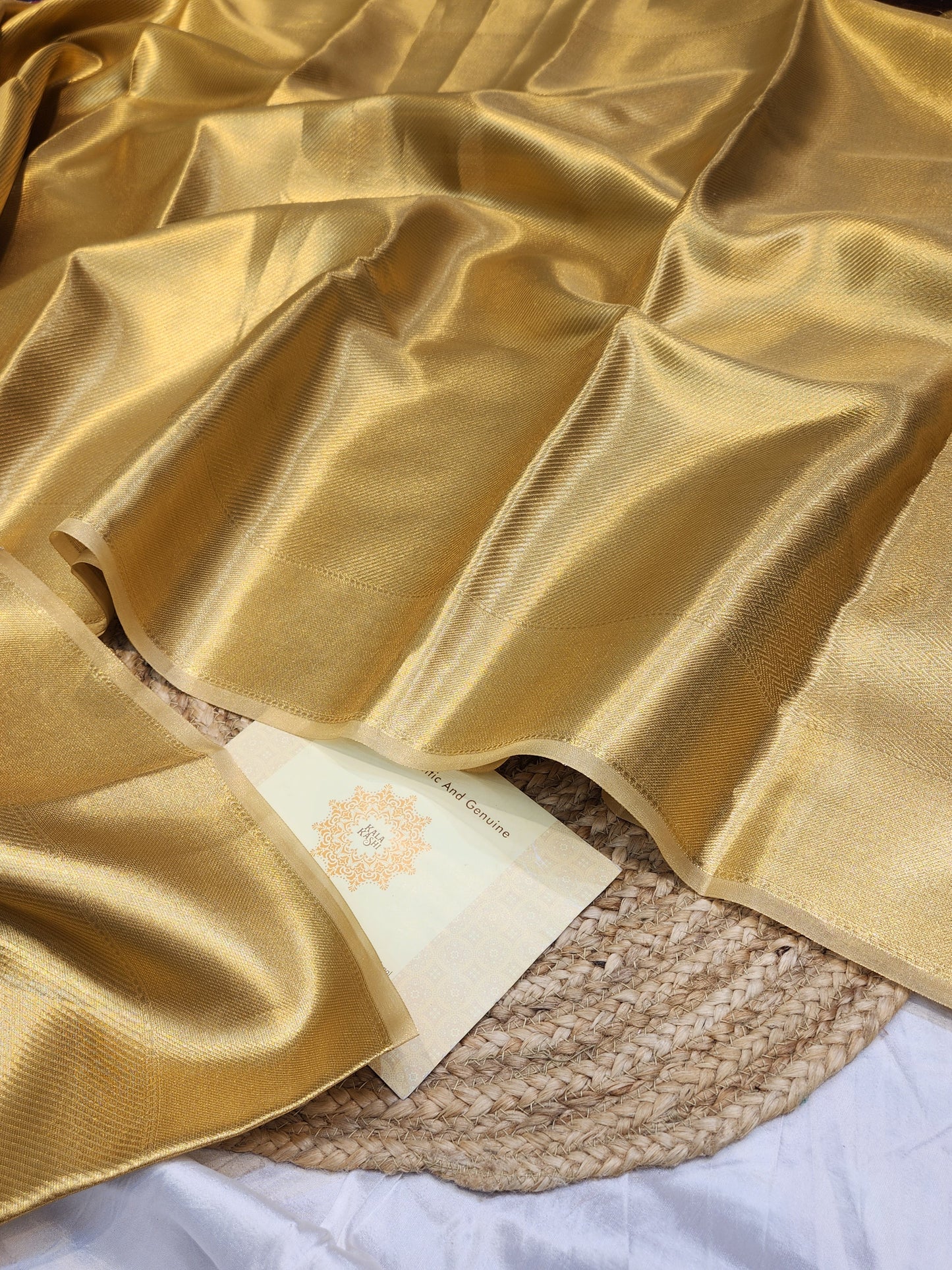 TISSUE SILK CELEBRITY INSPIRED BROCADE SAREE