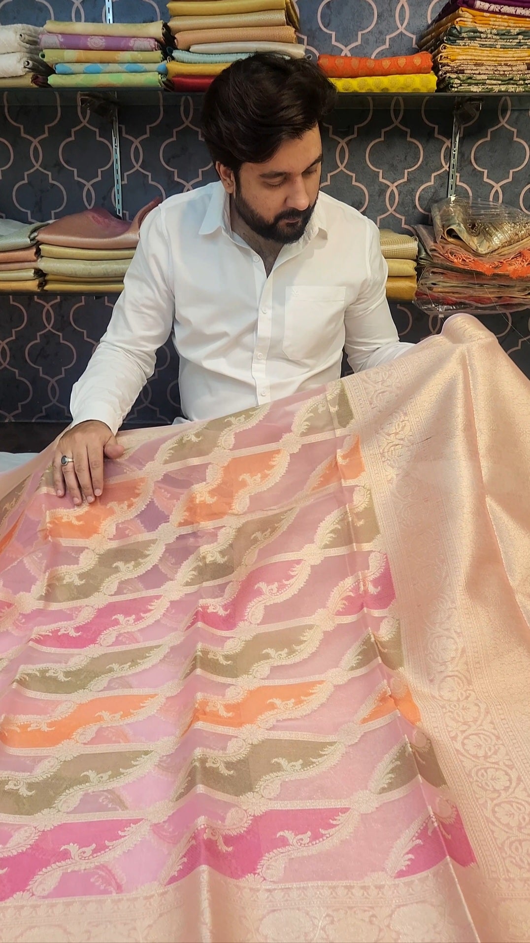 Banarasi Organza Rangkaat Silk Saree