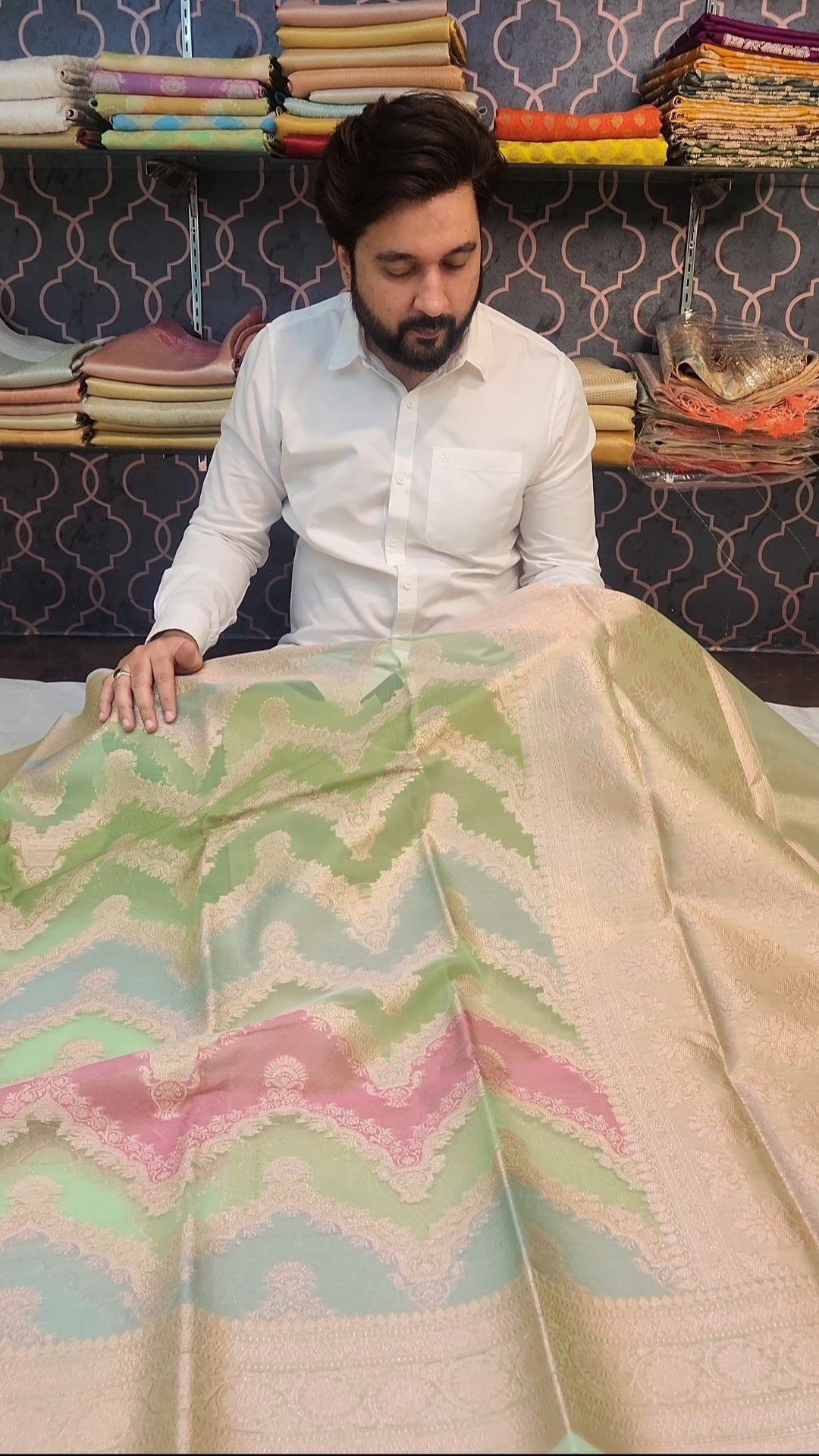 Banarasi Organza Rangkaat Silk Saree