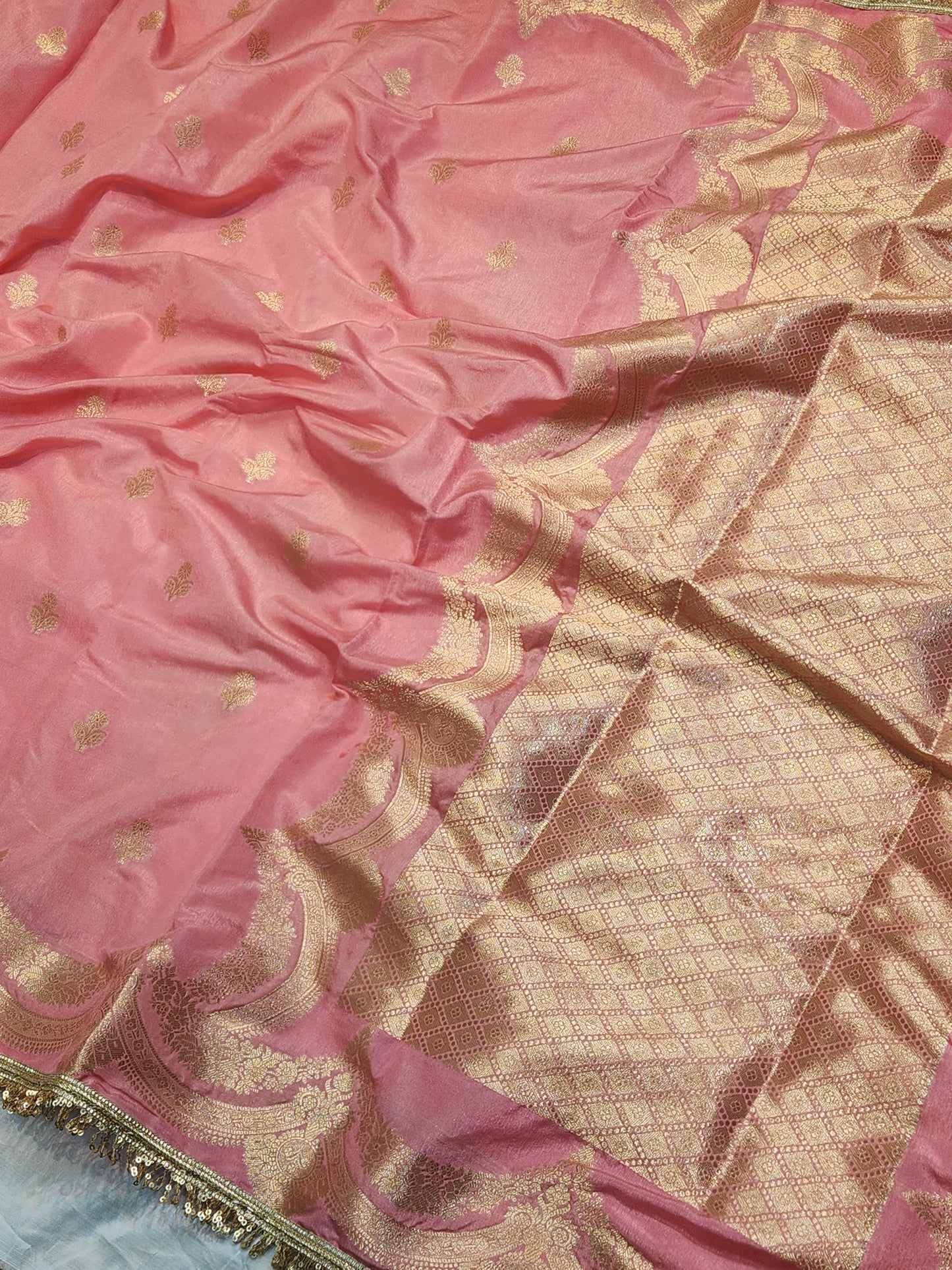 Banarasi Semi Mango Silk saree