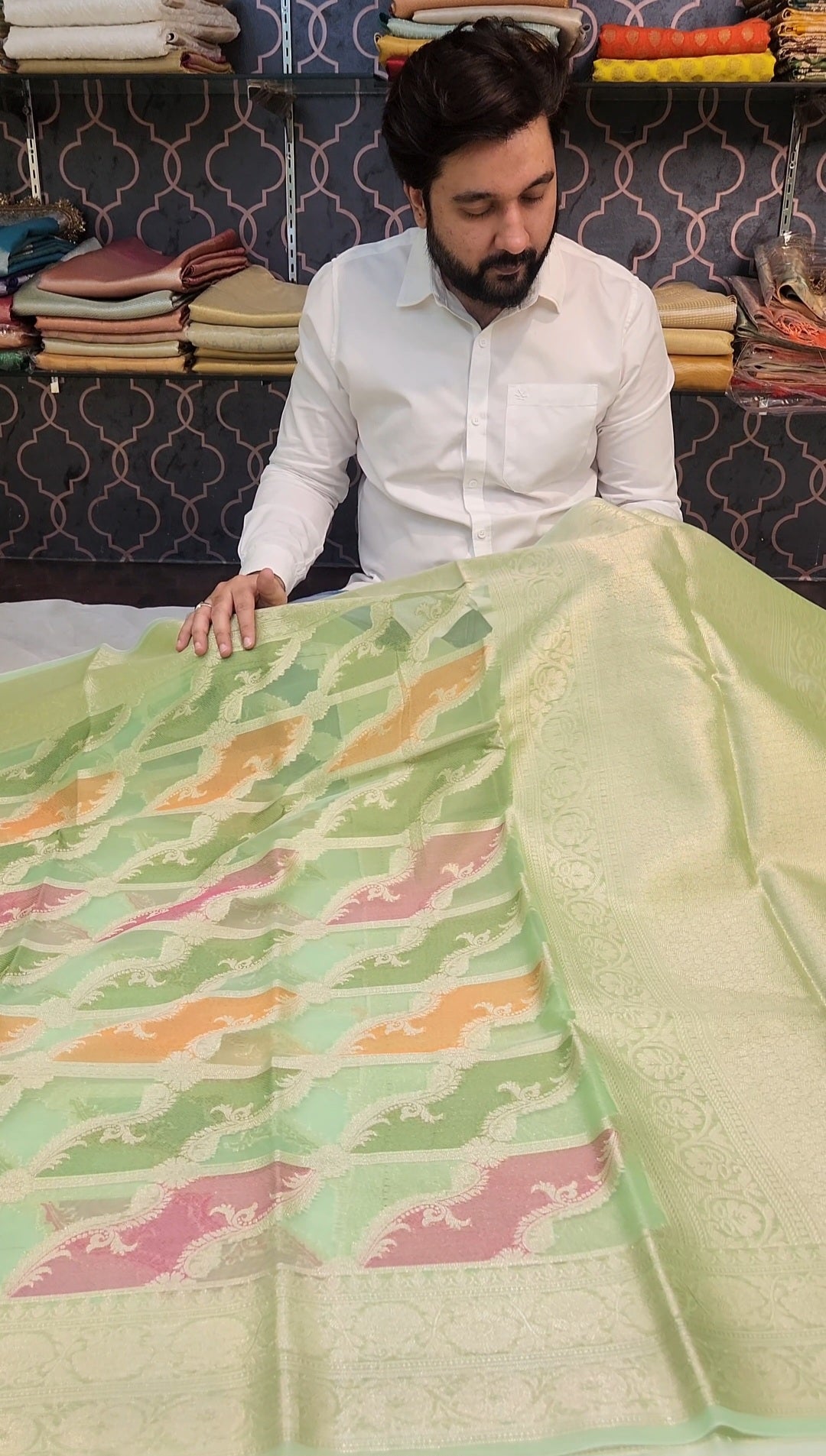 Banarasi Organza Rangkaat Silk Saree