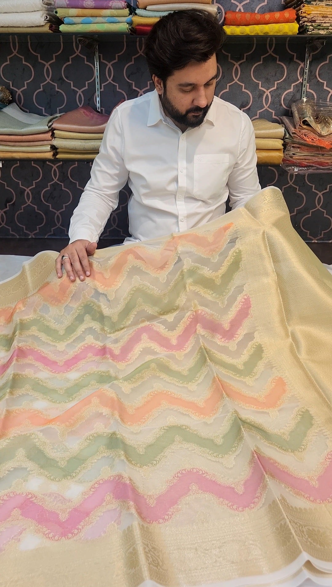 Banarasi Organza Rangkaat Silk Saree