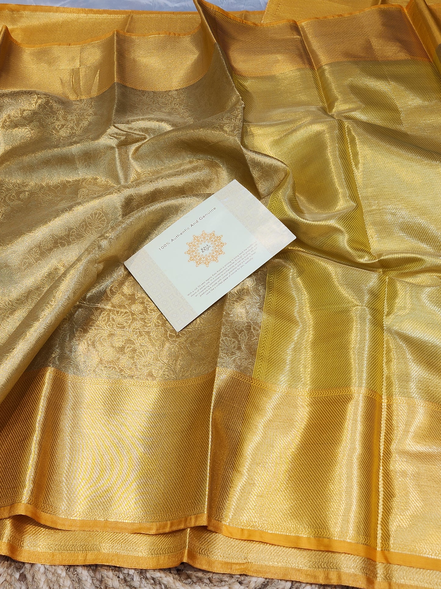 TISSUE BANARASI SILK ZARI WEAVING SAREE