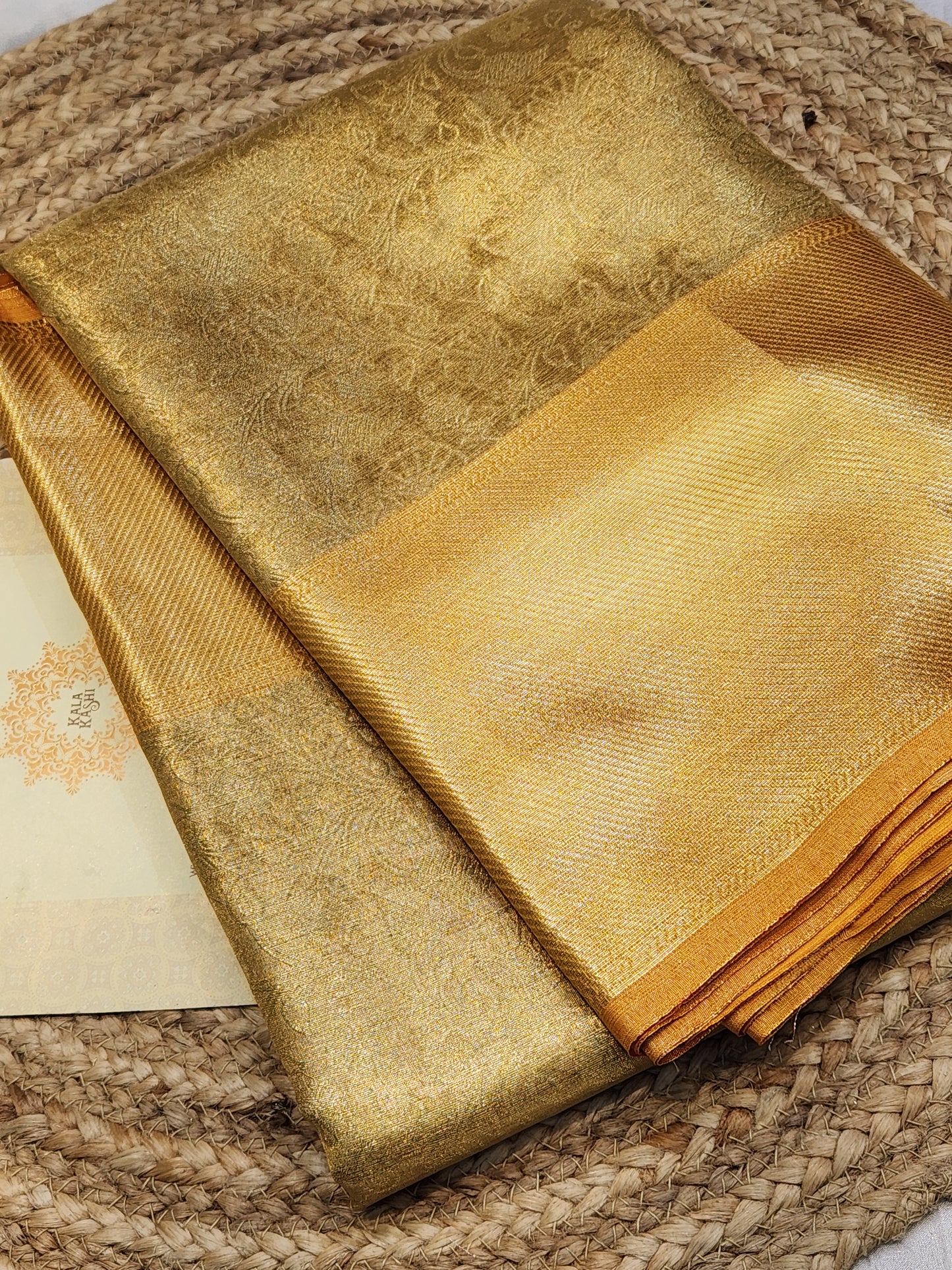 TISSUE BANARASI SILK ZARI WEAVING SAREE
