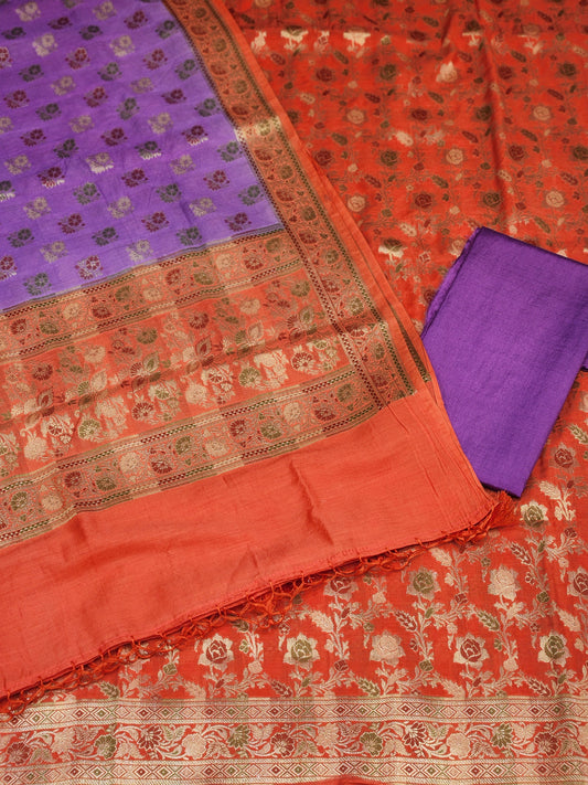 banarasi mulberry silk suit