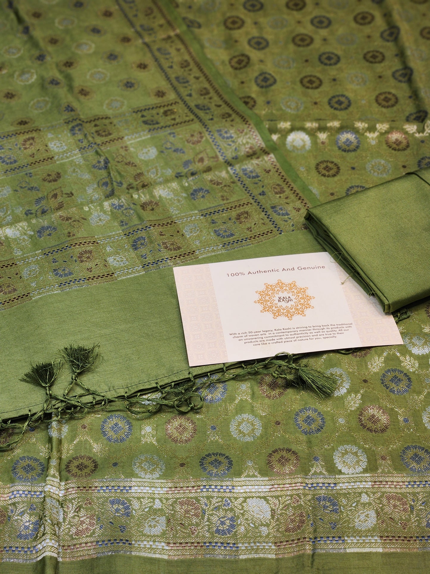 Banarasi mulberry silk suit