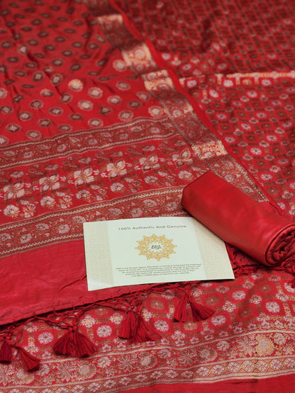 Banarasi mulberry silk suit