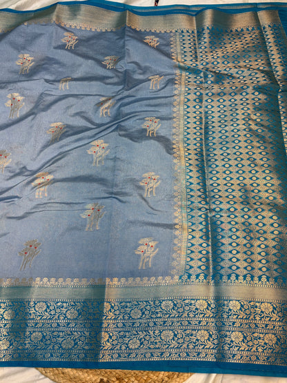 Raw Mango Silk Saree