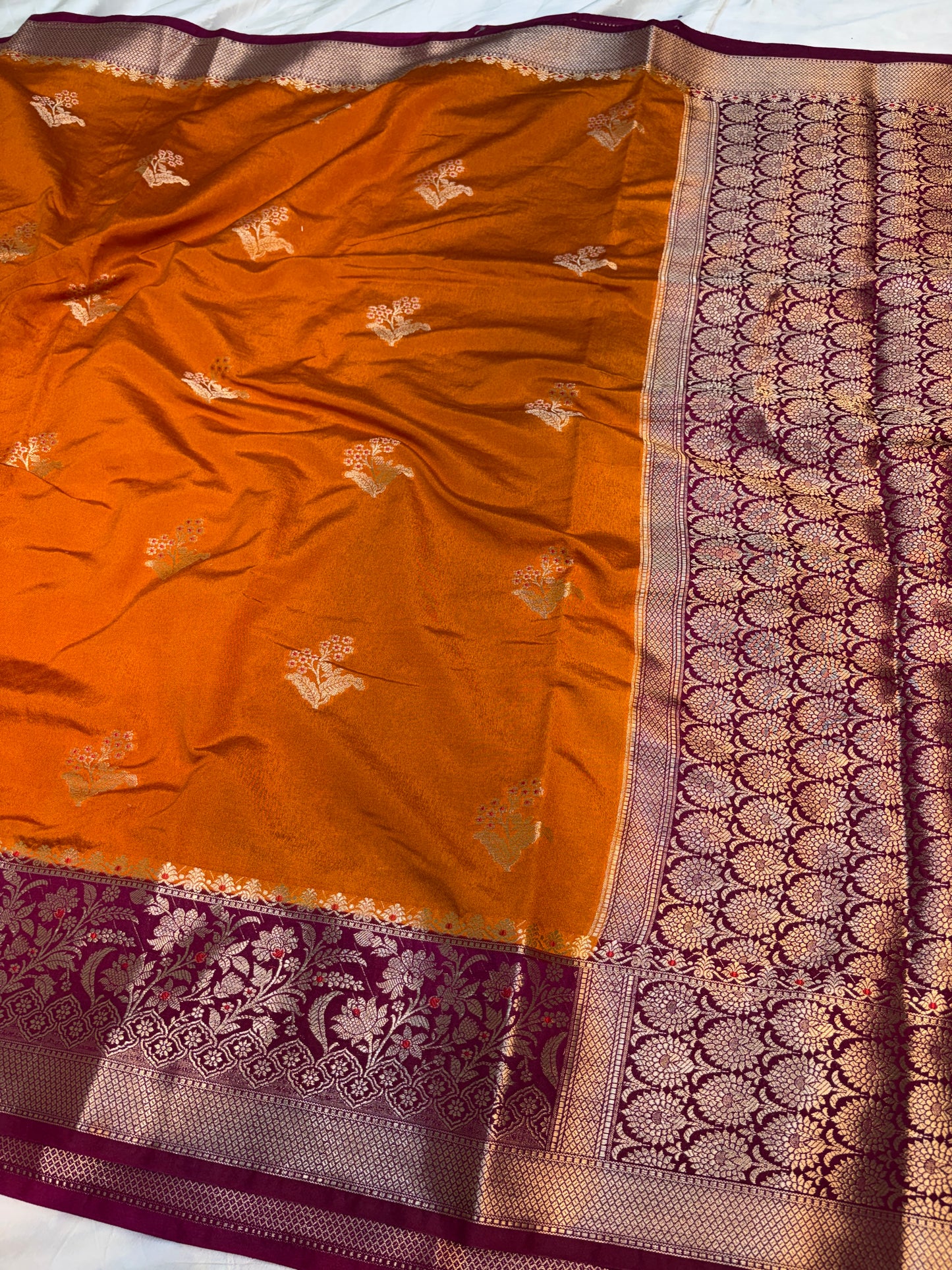 Raw Mango Silk Saree