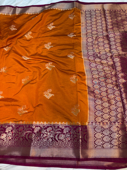 Raw Mango Silk Saree