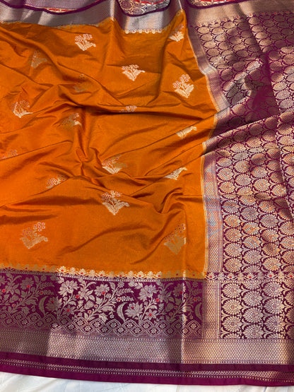 Raw Mango Silk Saree