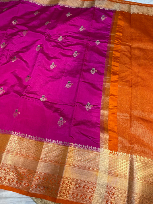 Raw Mango Silk Saree