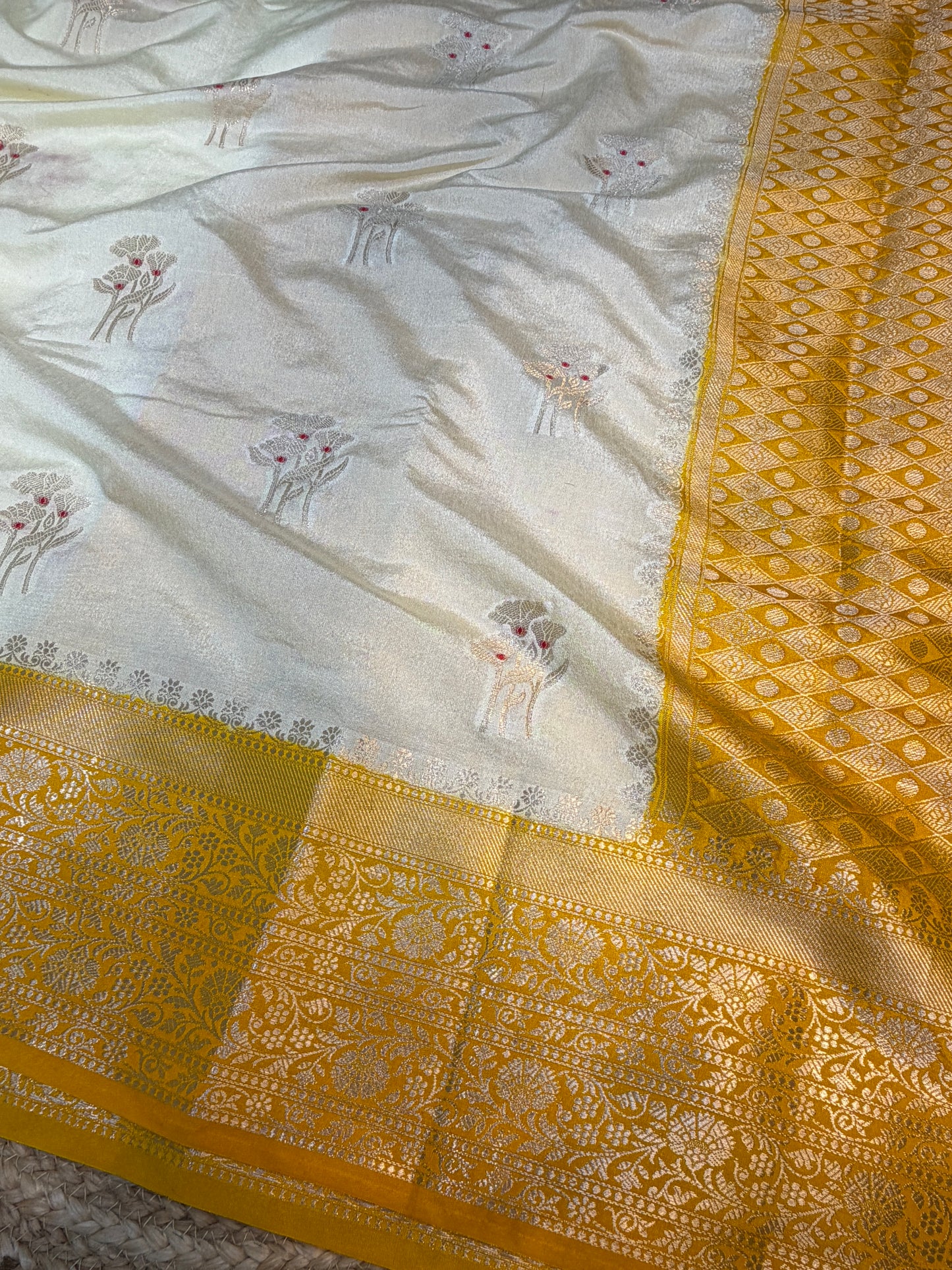 Raw Mango Silk Saree