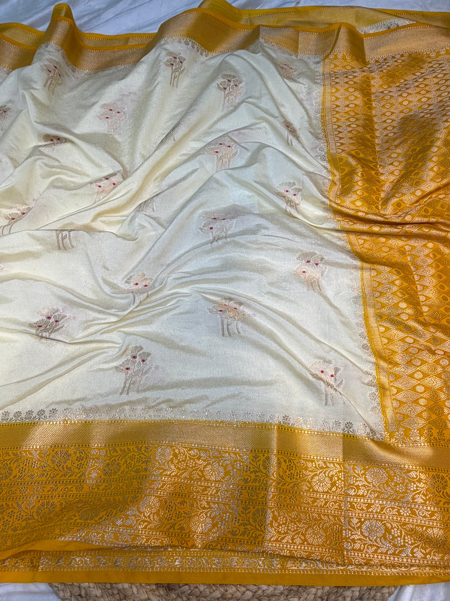 Raw Mango Silk Saree