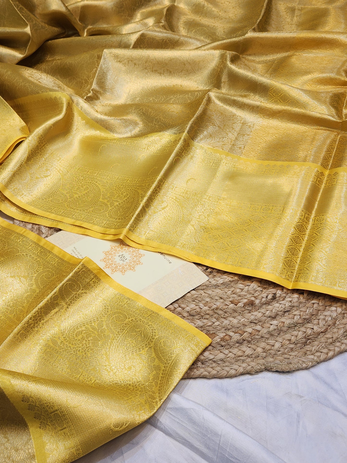 TISSUE SILK GOLD BROCADE SAREE