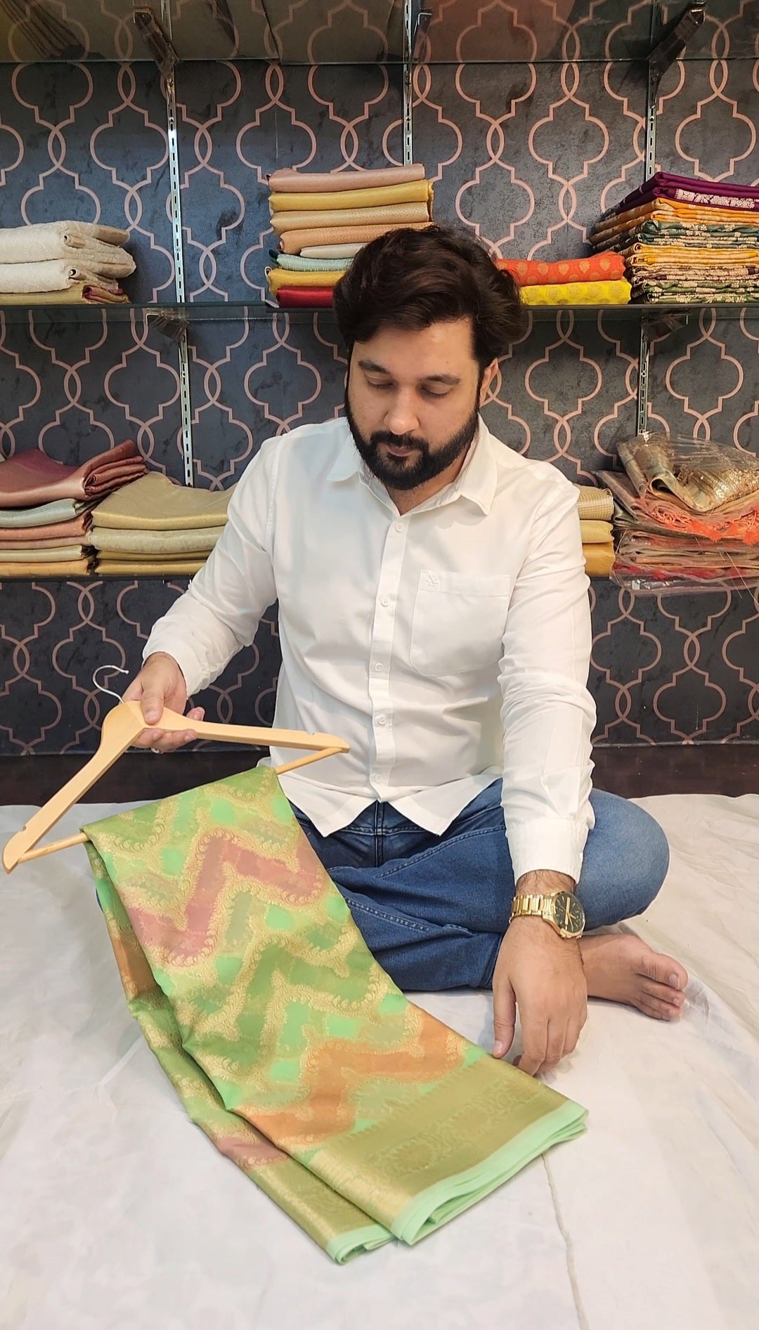 Banarasi Organza Rangkaat Silk Saree