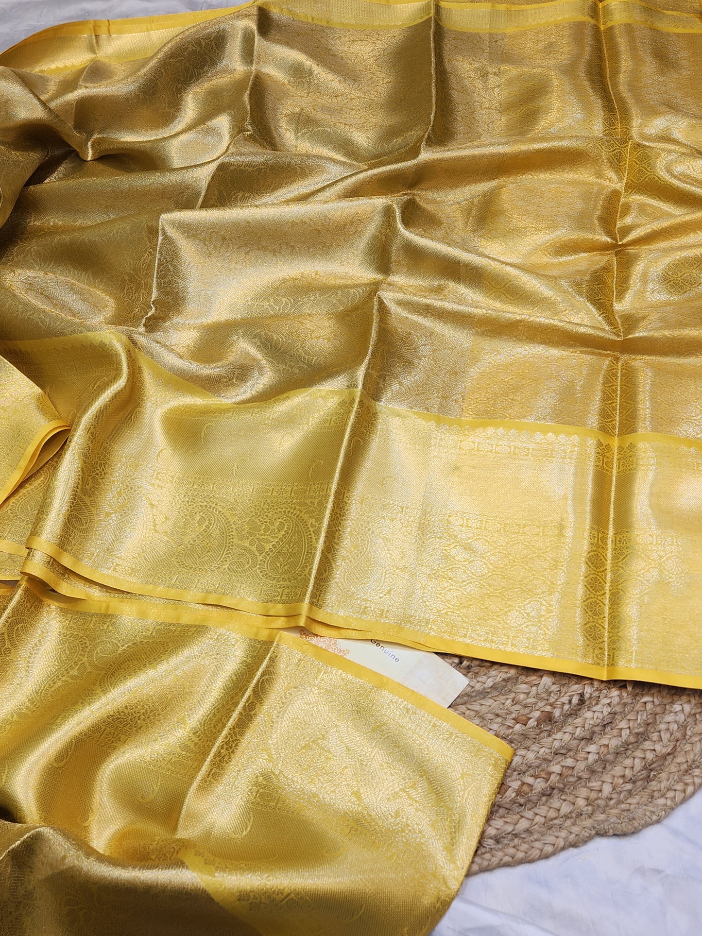 TISSUE SILK GOLD BROCADE SAREE