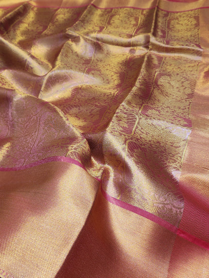 TISSUE SILK CELEBRITY INSPIRED BROCADE SAREE