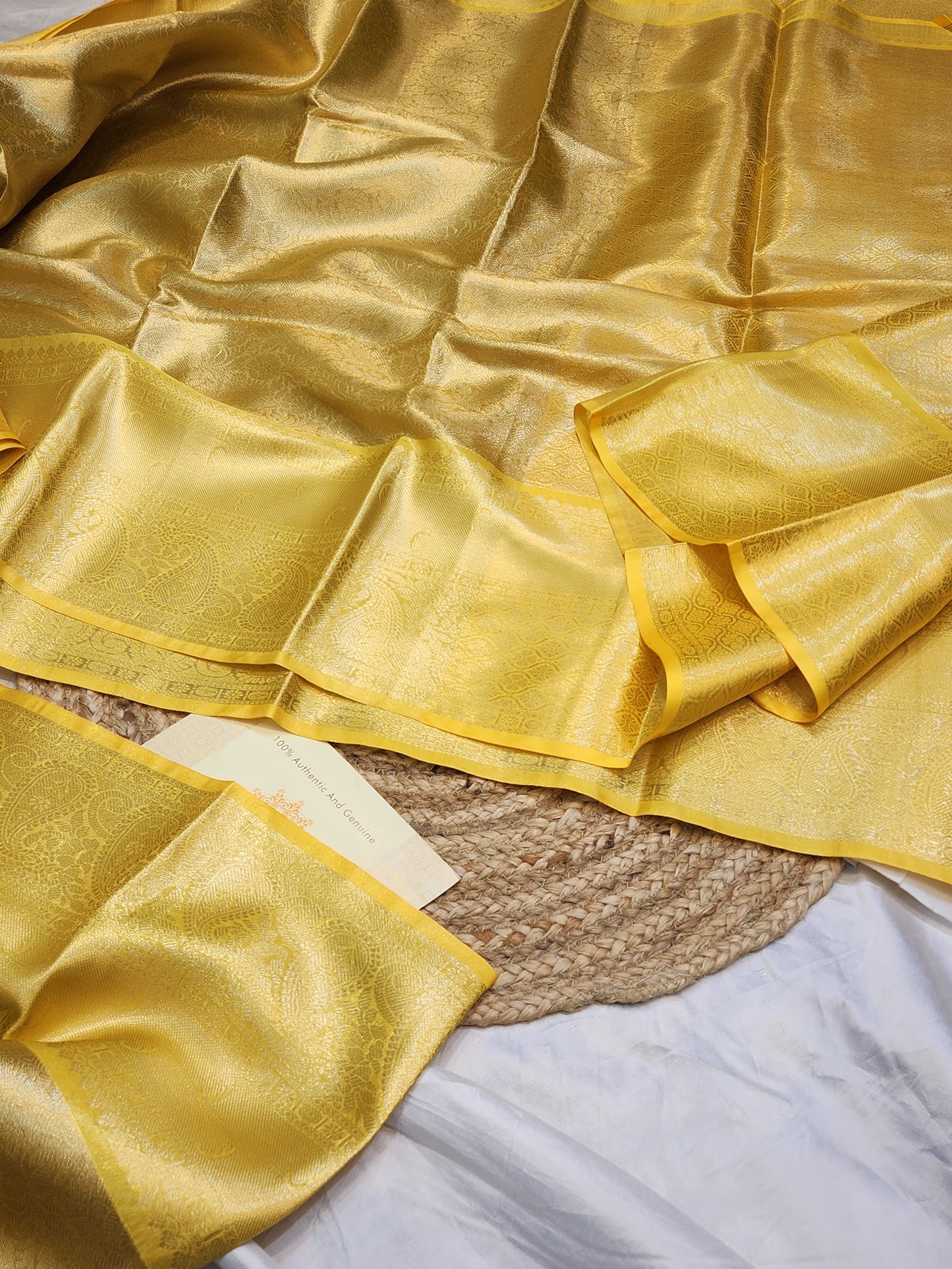 TISSUE SILK GOLD BROCADE SAREE