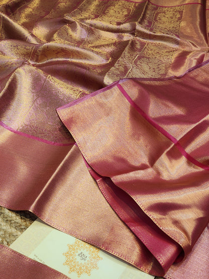TISSUE SILK CELEBRITY INSPIRED BROCADE SAREE