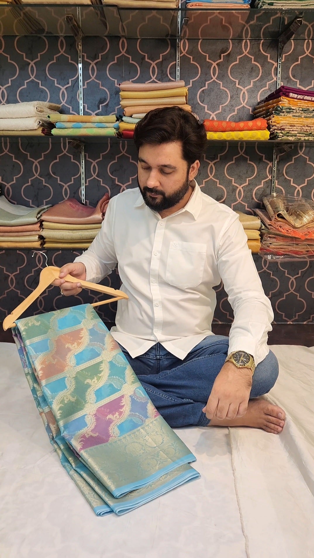 Banarasi Organza Rangkaat Silk Saree