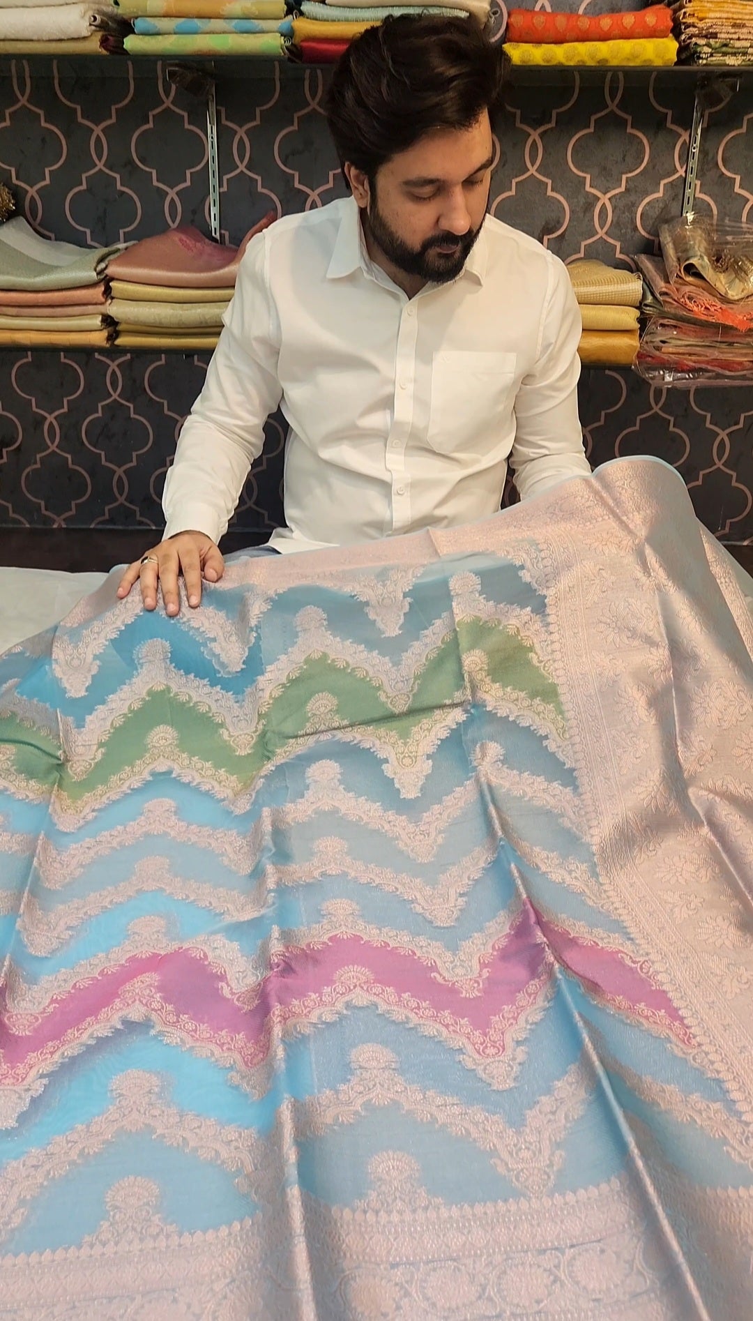 Banarasi Organza Rangkaat Silk Saree